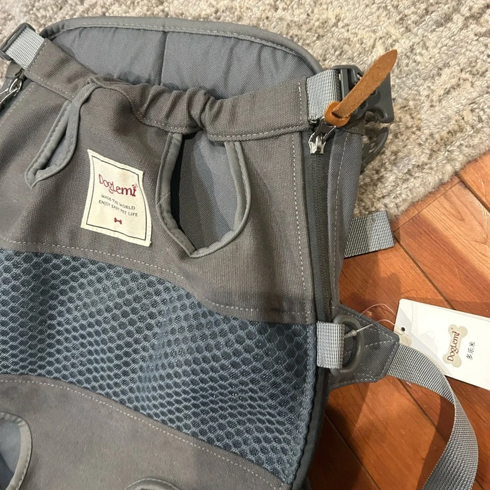 Gray Dog Carrier Backpack NWT